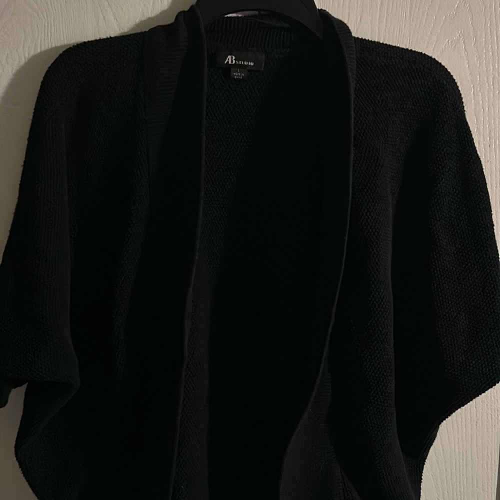 AB Studio black batwing cardigan